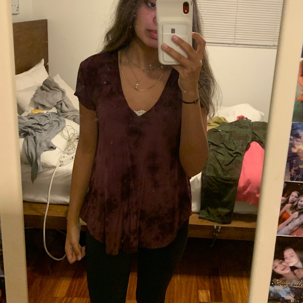 red v neck